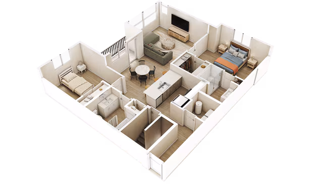 Aspen + Garage H302 floor plan